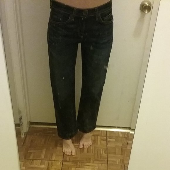 Rag & Bone Crop Straight Leg Jeans - Size 27 Boyfriend Like Cut Style - Picture 16 of 16